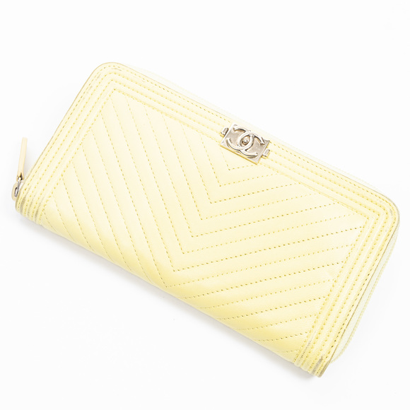 Chanel Handbags - Chanel Boy Zip Around Wallet